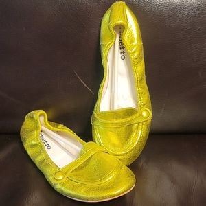 Repetto gold ballerina shoes size 38